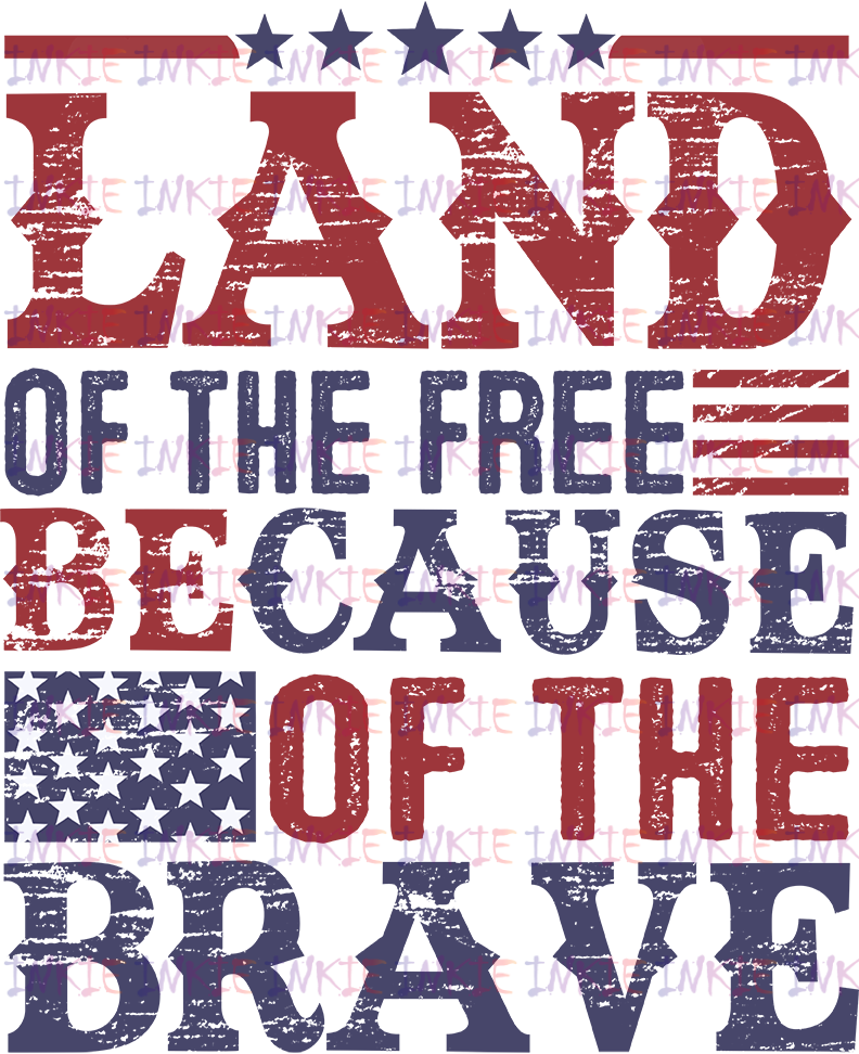 Land of the free because of the brave